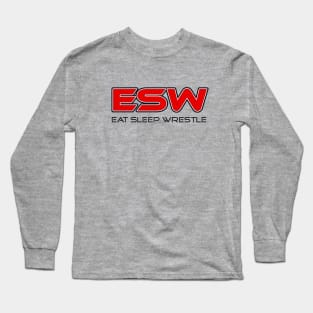 Eat Sleep Wrestle Logo Shirt Long Sleeve T-Shirt